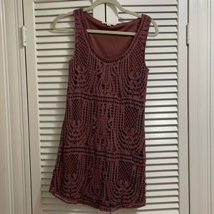 Staring at Stars maroon dress